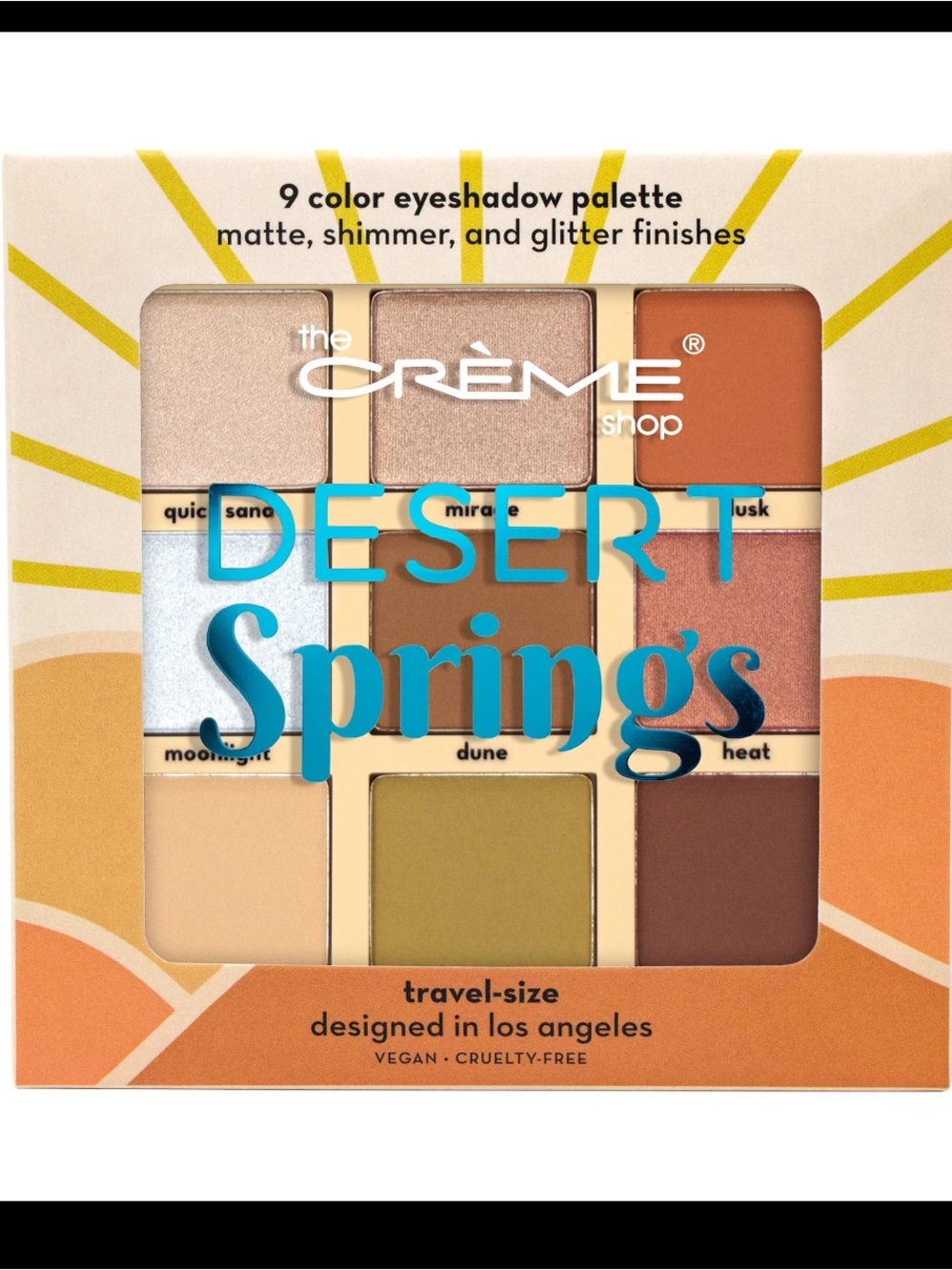 The Crème Shop Desert Springs 9-Color Eyeshadow Palette